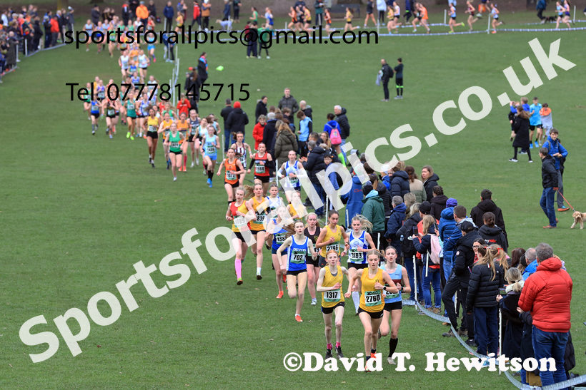 Womens Under-17s 2026 UK CAU Inter Counties Cross Country, Wollaton Park, Nottingham. Photo: David T. Hewitson/Sports for All Pics